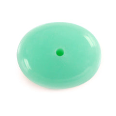 MINT CHRYSOPRASE PLAIN OLIVE SHAPE (HALF DRILL) 14.80X11.90MM 10.95 Cts.