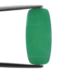 CHRYSOPRASE CUSHION PLATES 22X10MM 5.43 Cts.