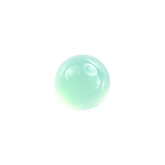 CHRYSOPRASE PLAIN ROUND CAB (A/CLEAN) (SEMI-MILKY) 5X5MM 0.56 Cts.