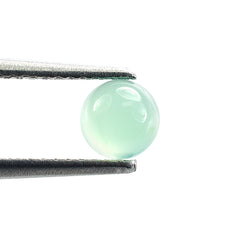 CHRYSOPRASE PLAIN ROUND CAB (A/CLEAN) (SEMI-MILKY) 5X5MM 0.56 Cts.