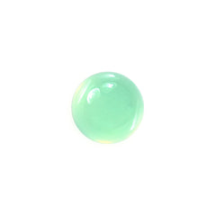 CHRYSOPRASE PLAIN ROUND CAB (A/SEMI-MILKY) (CLEAN) 5X5MM 0.56 Cts.