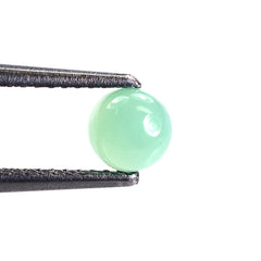 CHRYSOPRASE PLAIN ROUND CAB (A/CLEAN) (OPAQUE) 5X5MM 0.55 Cts.