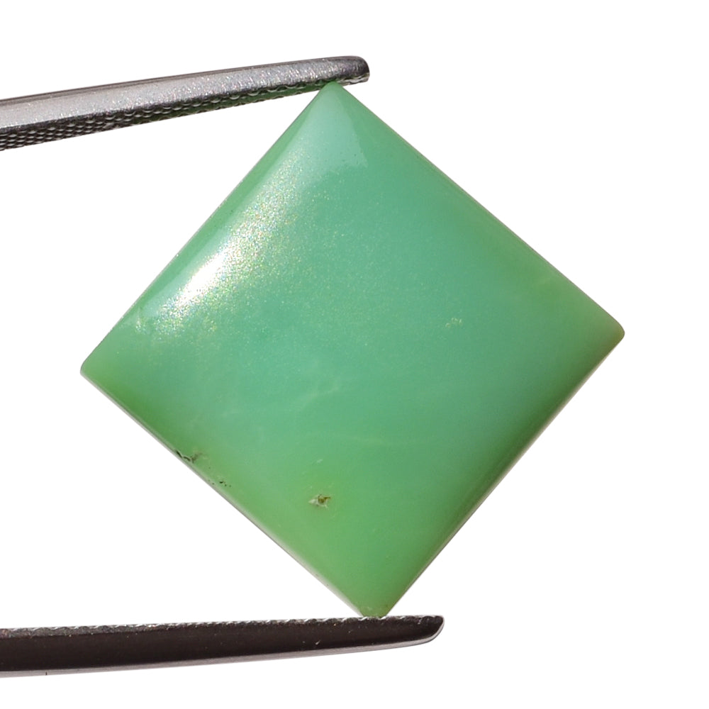 CHRYSOPRASE SQUARE CAB 17MM 12.11 Cts.