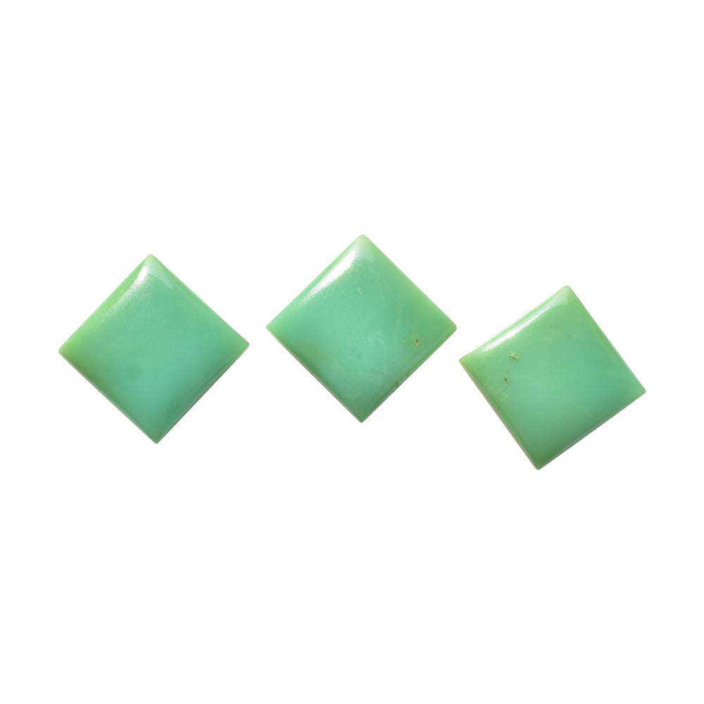 CHRYSOPRASE SQUARE CAB 17MM 12.11 Cts.