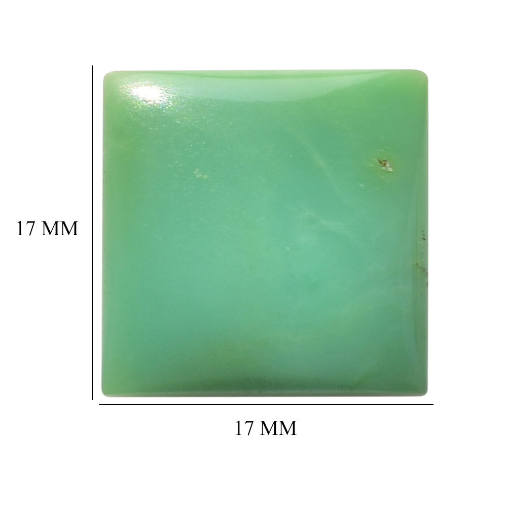 CHRYSOPRASE SQUARE CAB 17MM 12.11 Cts.