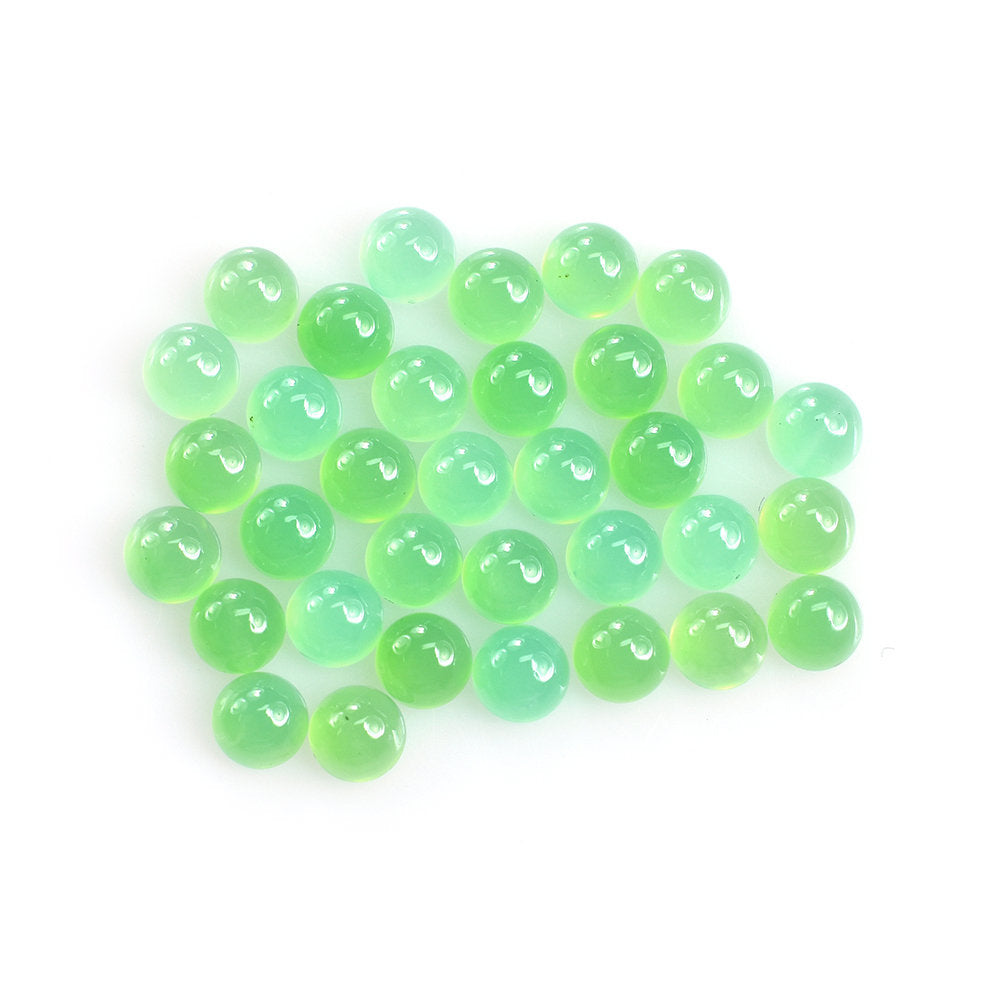 CHRYSOPRASE PLAIN ROUND CAB (AA/CELAN) (OPAQUE) 4.50X4.50MM 0.40 Cts.