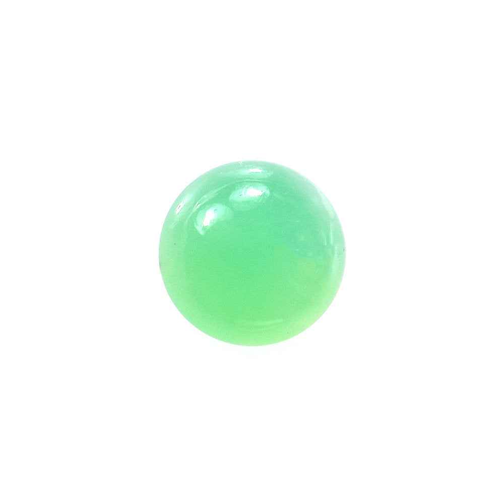 CHRYSOPRASE PLAIN ROUND CAB (AA/CEAN) (OPAQUE) 6X6MM 0.92 Cts.