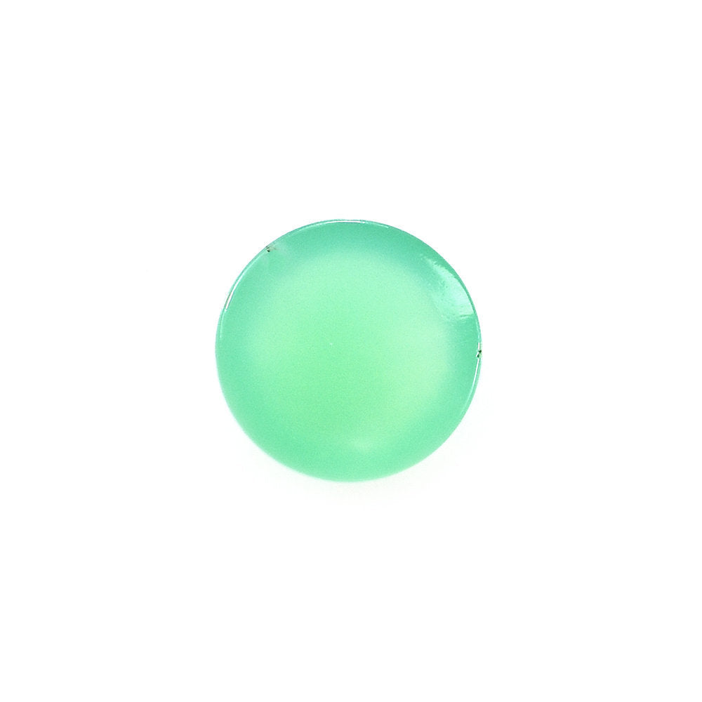 CHRYSOPRASE PLAIN ROUND CAB (AA/CEAN) (OPAQUE) 6X6MM 0.92 Cts.