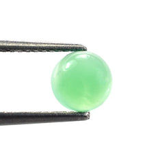 CHRYSOPRASE PLAIN ROUND CAB (AA/CEAN) (OPAQUE) 6X6MM 0.92 Cts.