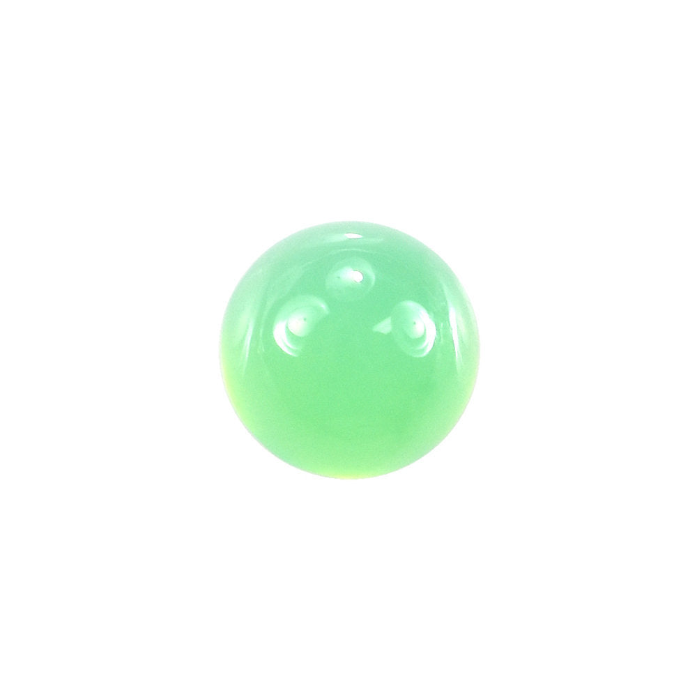 CHRYSOPRASE PLAIN ROUND CAB (AA/CLEAN) (OPAQUE) 5X5MM 0.57 Cts.