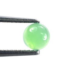 CHRYSOPRASE PLAIN ROUND CAB (AA/CLEAN) (OPAQUE) 5X5MM 0.57 Cts.