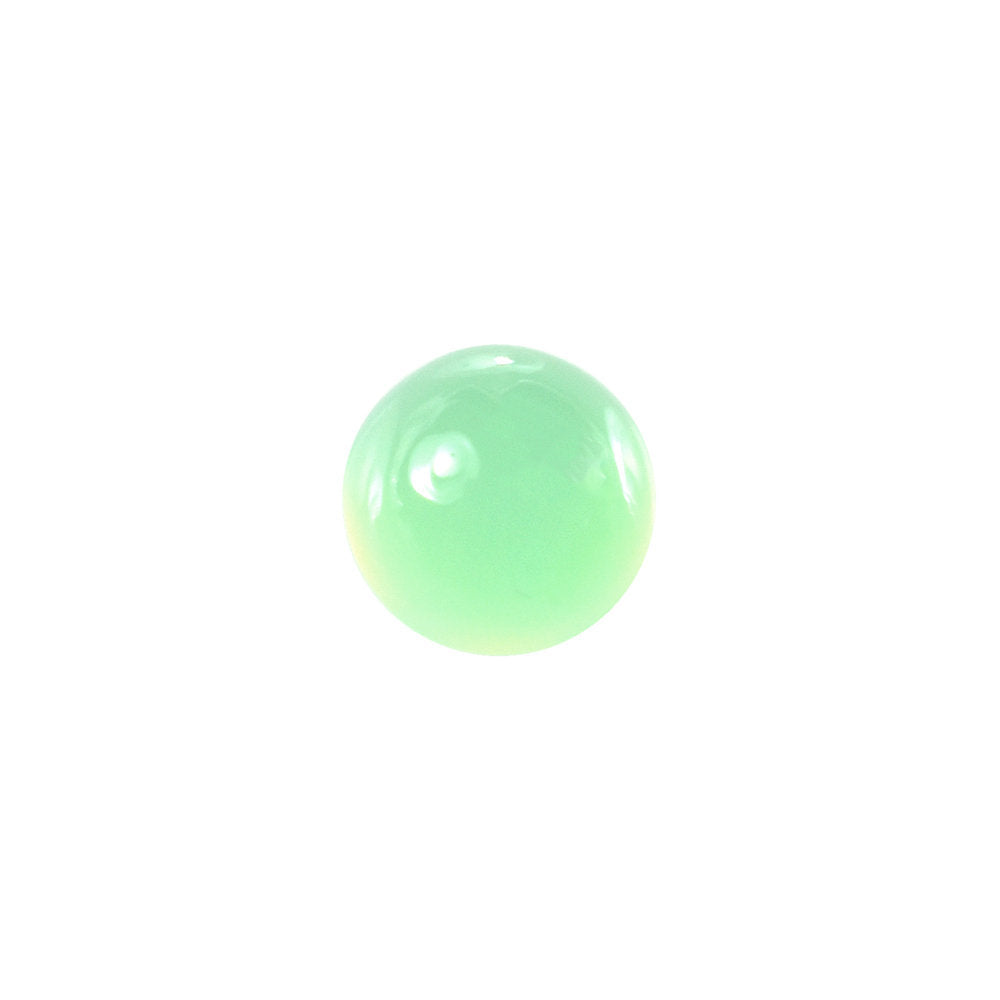 CHRYSOPRASE PLAIN ROUND CAB (AA/SEMI-MILKY/CLEAN) 4.50X4.50MM 0.41 Cts.