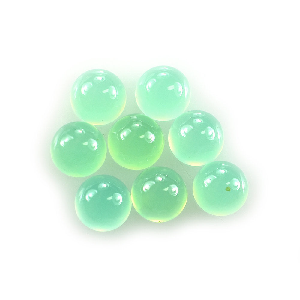 CHRYSOPRASE PLAIN ROUND CAB (AA/SEMI-MILKY/CLEAN) 4.50X4.50MM 0.41 Cts.