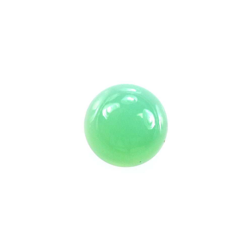 CHRYSOPRASE PLAIN ROUND CAB (AAA/DARK/CLEAN) 4.50X4.50MM 0.52 Cts.