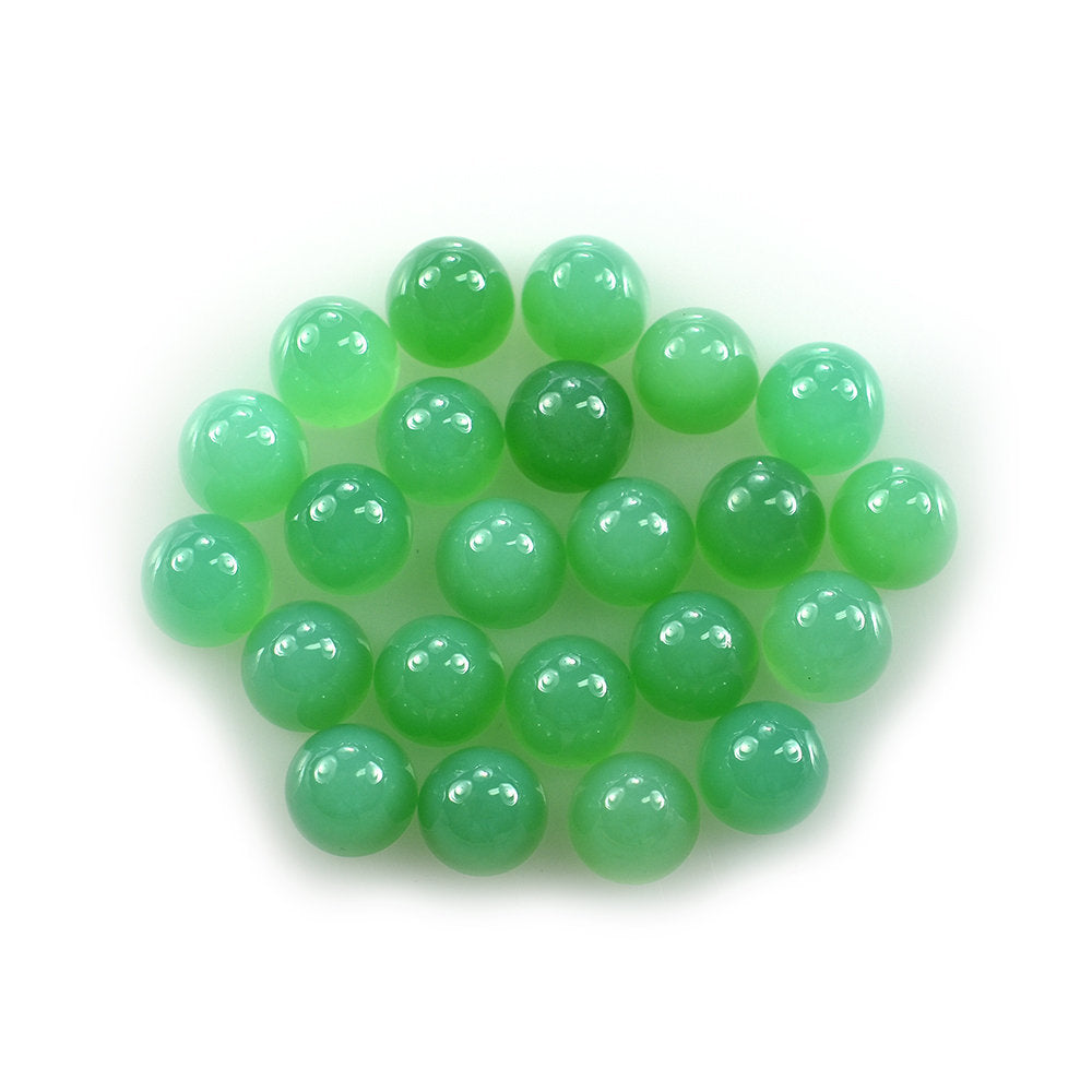 CHRYSOPRASE PLAIN HIGHDOME ROUND CAB (AAA/DARK/CLEAN) 6X6MM 1.32 Cts.