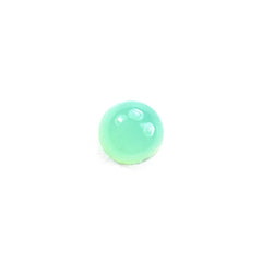 CHRYSOPRASE PLAIN ROUND CAB (AAA) (SEMI-MILKY) 3X3MM 0.15 Cts.