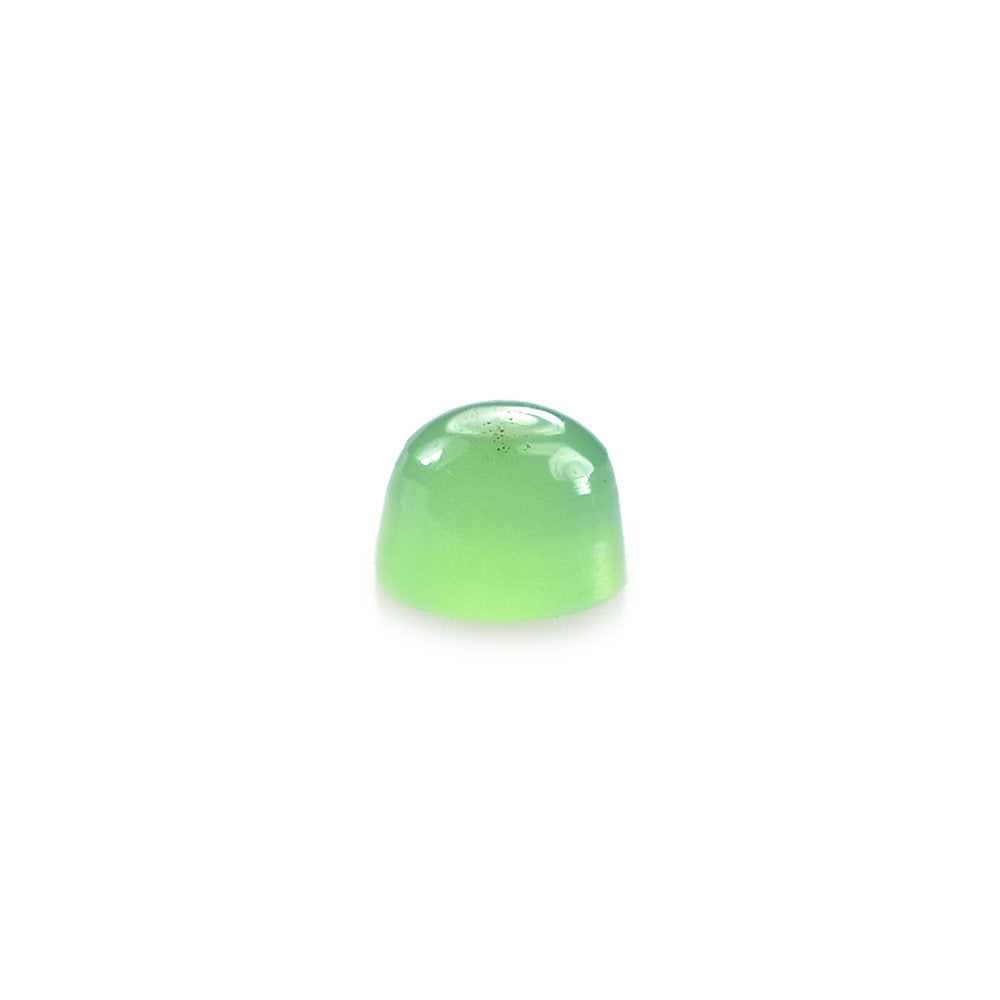 CHRYSOPRASE PLAIN ROUND CAB (AA/OPAQUE) (CLEAN) 3X3MM 0.15 Cts.