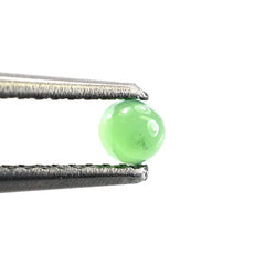 CHRYSOPRASE PLAIN ROUND CAB (AA/OPAQUE) (CLEAN) 3X3MM 0.15 Cts.
