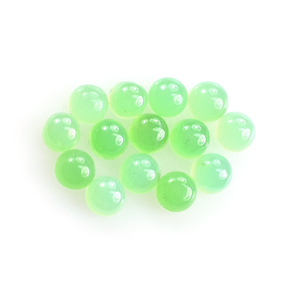 CHRYSOPRASE PLAIN ROUND CAB (AA/OPAQUE) (CLEAN) 3X3MM 0.15 Cts.