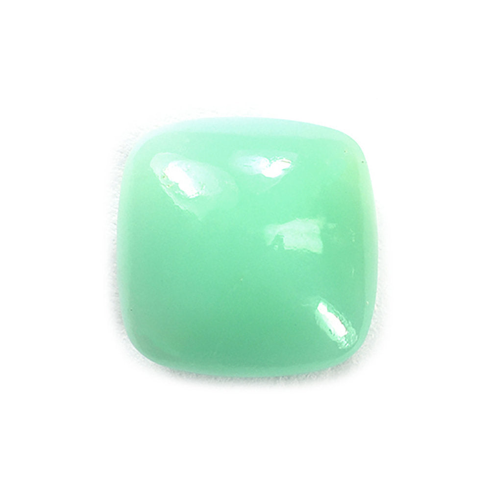 MINT CHRYSOPRASE PLAIN LENTIL CUSHION 10X10MM 3.36 Cts.