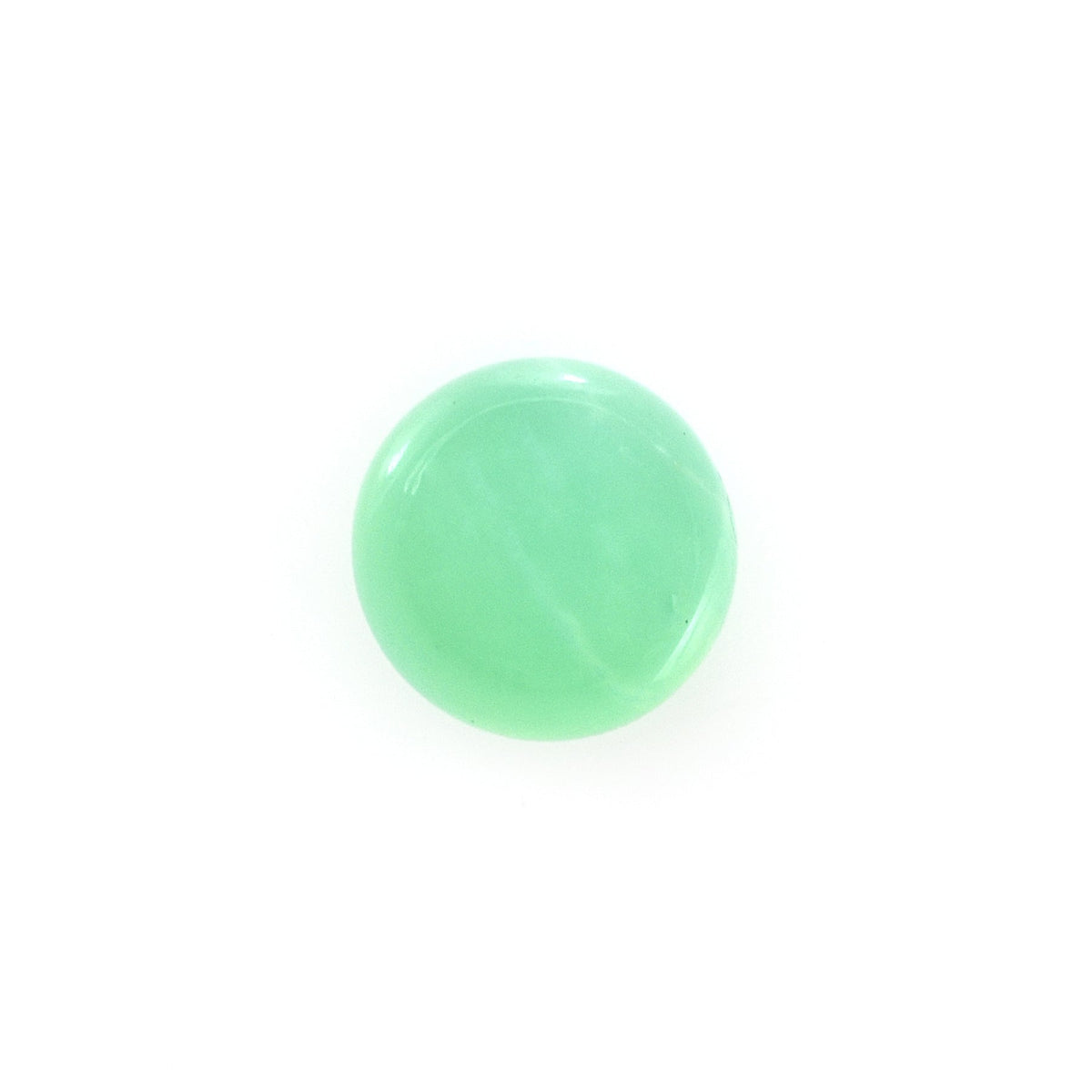 CHRYSOPRASE PLAIN ROUND CAB (AAA/MILKY) 5.00X5.00 MM 0.56 CTS
