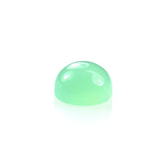 CHRYSOPRASE PLAIN ROUND CAB (AAA/MILKY) 5.00X5.00 MM 0.56 CTS
