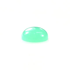 CHRYSOPRASE PLAIN ROUND CAB (GREEN) (AA/OPAQUE) 5.00X5.00 MM 0.44 CTS
