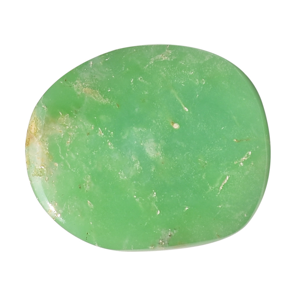 CHRYSOPRASE UNEVEN CAB 26X21MM 36.73 Cts.