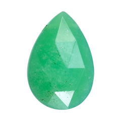 CHRYSOPRASE ROSE CUT BRIOLETTE PEAR (SIDE DRILL) 11X7.50MM 2.13 Cts.