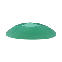 NATURAL CHRYSOPRASE CHECKER CUT OVAL CAB 8X4MM 0.53 Cts.