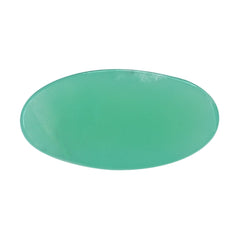 NATURAL CHRYSOPRASE CHECKER CUT OVAL CAB 8X4MM 0.53 Cts.