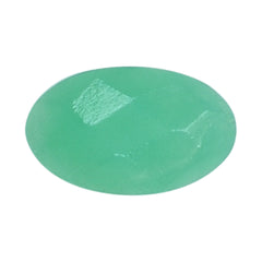 NATURAL CHRYSOPRASE CHECKER OVAL CAB 5X3MM 0.20 Cts.