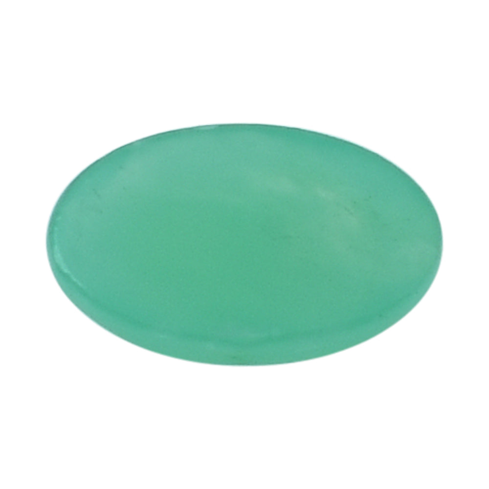 NATURAL CHRYSOPRASE CHECKER OVAL CAB 5X3MM 0.20 Cts.
