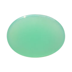 NATURAL CHRYSOPRASE FLAT OVAL CAB 20X15MM 10.90 Cts.