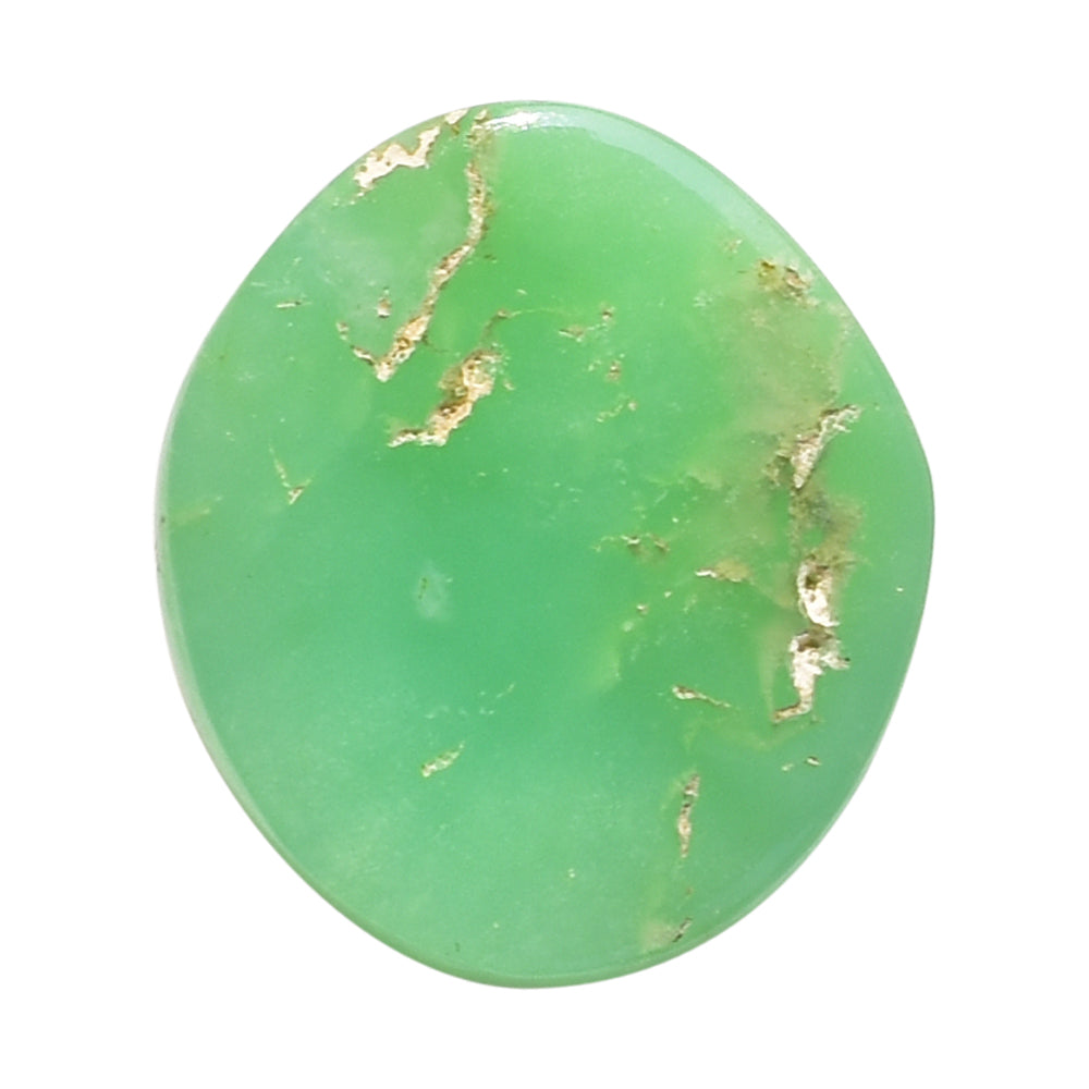 CHRYSOPRASE UNEVEN CAB FOR RING SMALL 11.84 Cts.