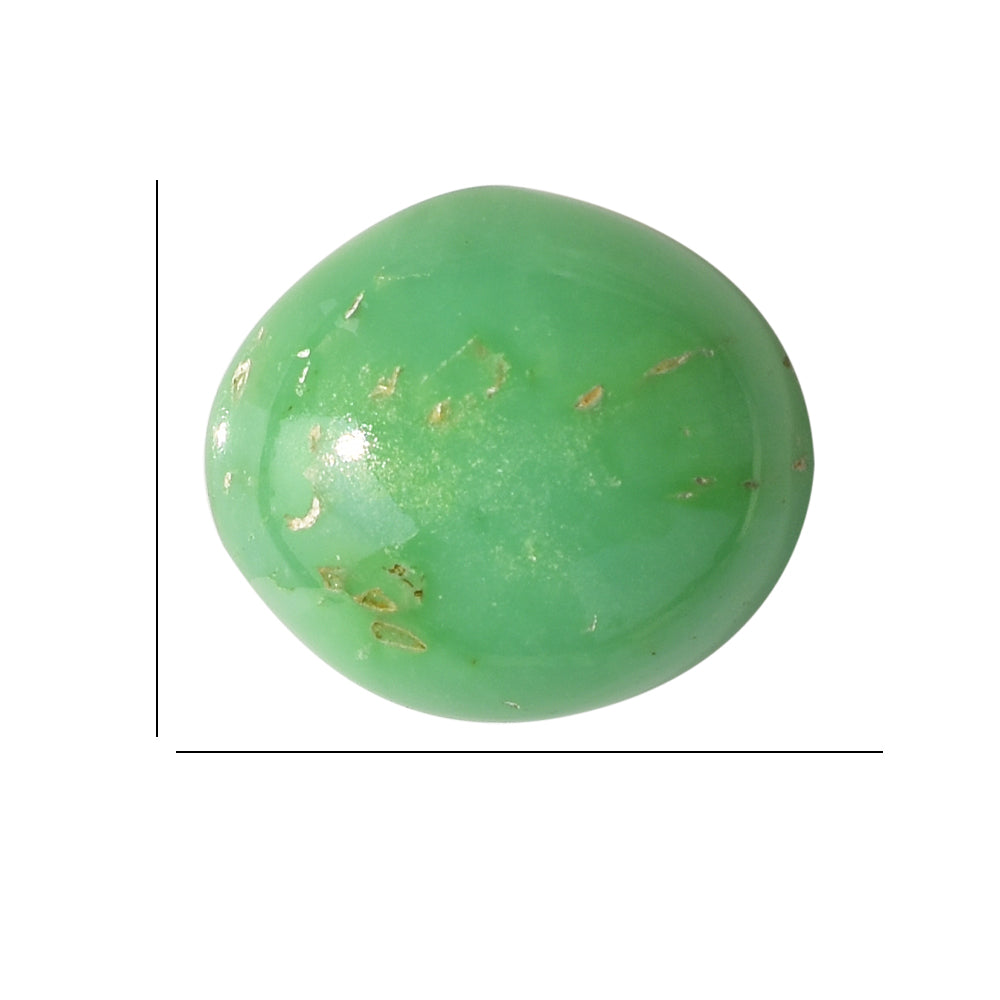 CHRYSOPRASE UNEVEN CAB FOR RING SMALL 11.84 Cts.