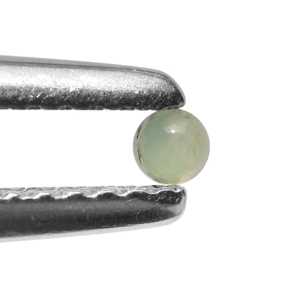 NATURAL CHRYSOPRASE ROUND CAB 2.00MM 0.06 Cts.