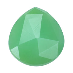 CHRYSOPRASE BRIOLETTE PEAR (FULL DRILL) 13X12MM 5.62 Cts.