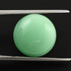 NATURAL MINT CHRYSOPRASE PLAIN ROUNDEL BEADS 13.50MM 11.41 Cts.