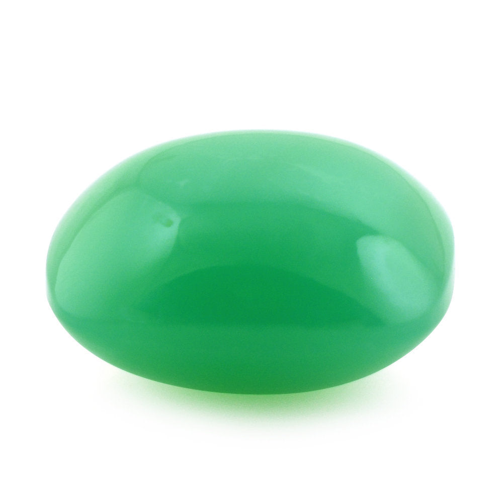 NATURAL CHRYSOPRASE LENTIL CUSHION 14MM 11.39 Cts.