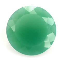 NATURAL CHRYSOPRASE CUT ROUND 14MM 6.60 Cts.