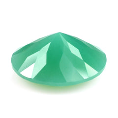 NATURAL CHRYSOPRASE CUT ROUND 14MM 6.60 Cts.