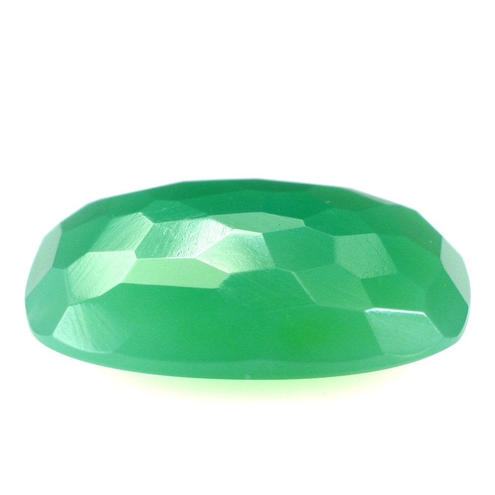 CHRYSOPRASE IRREGULAR CUT CUSHION CAB 15MM 7.60 Cts.
