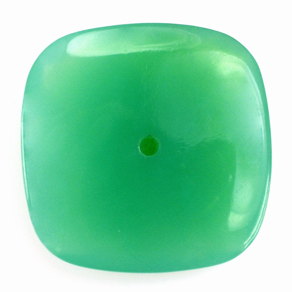 CHRYSOPRASE IRREGULAR CUT CUSHION CAB 15MM 7.60 Cts.