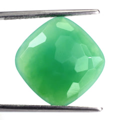 CHRYSOPRASE IRREGULAR CUT CUSHION CAB 15MM 7.60 Cts.