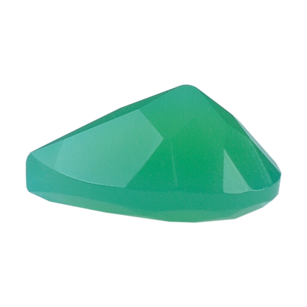 DYED CHRYSOPRASE CHALCEDONY CUT PEAR 7X5MM 0.63 Cts.