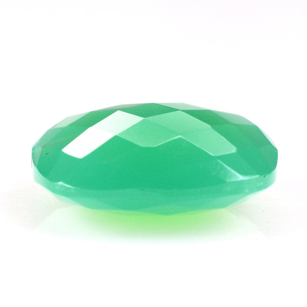 DYED CHRYSOPRASE CHALCEDONY BRIOLETTE CUSHION 16MM 11.28 Cts.