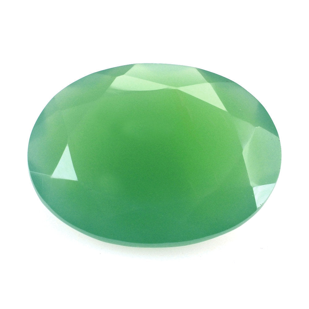 DYED CHRYSOPRASE CHALCEDONY CUT OVAL 16X12MM 6.75 Cts.