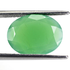 DYED CHRYSOPRASE CHALCEDONY CUT OVAL 16X12MM 6.75 Cts.