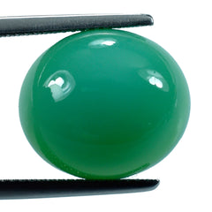 DYED CHRYSOPRASE CHALCEDONY OVAL CAB 16X14MM 12.50 Cts.